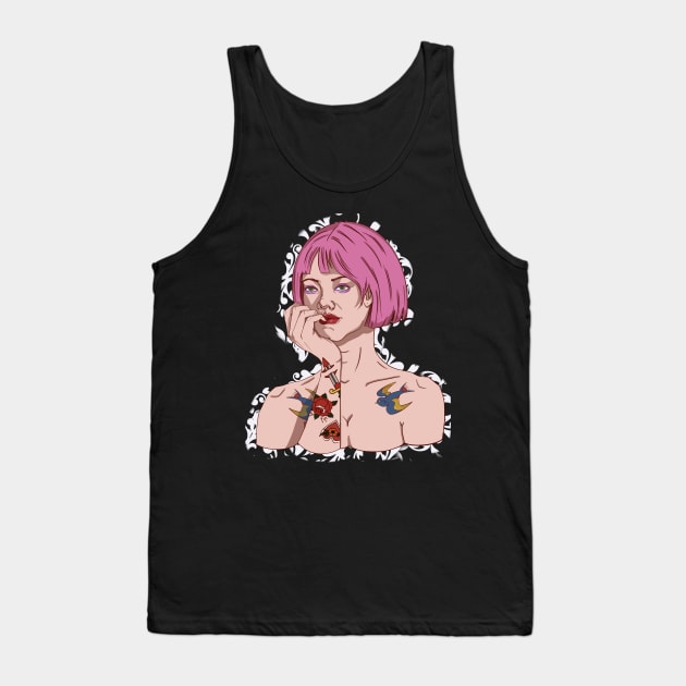 Tattoo Girl Tank Top by JessicaJaneAusten